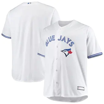 mens white toronto blue jays big and tall home replica team